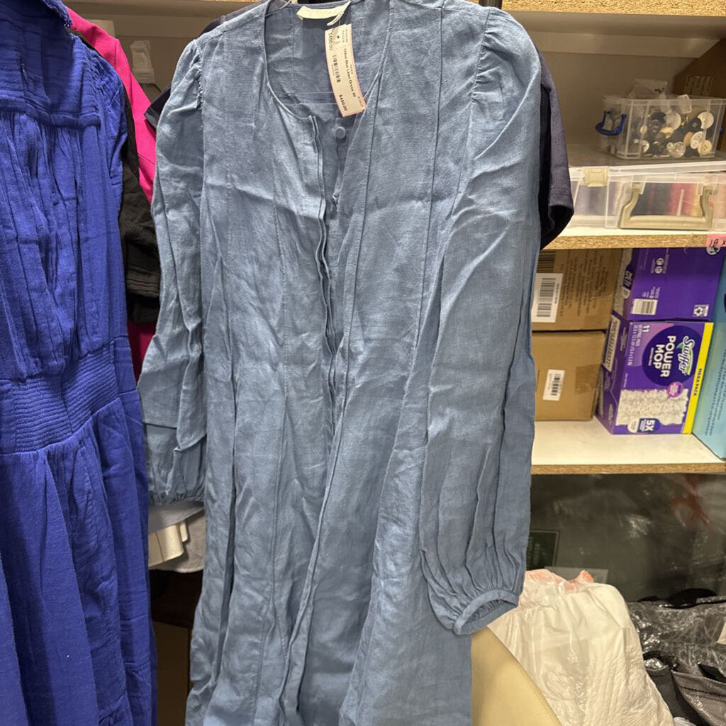 Blue Linen Dress