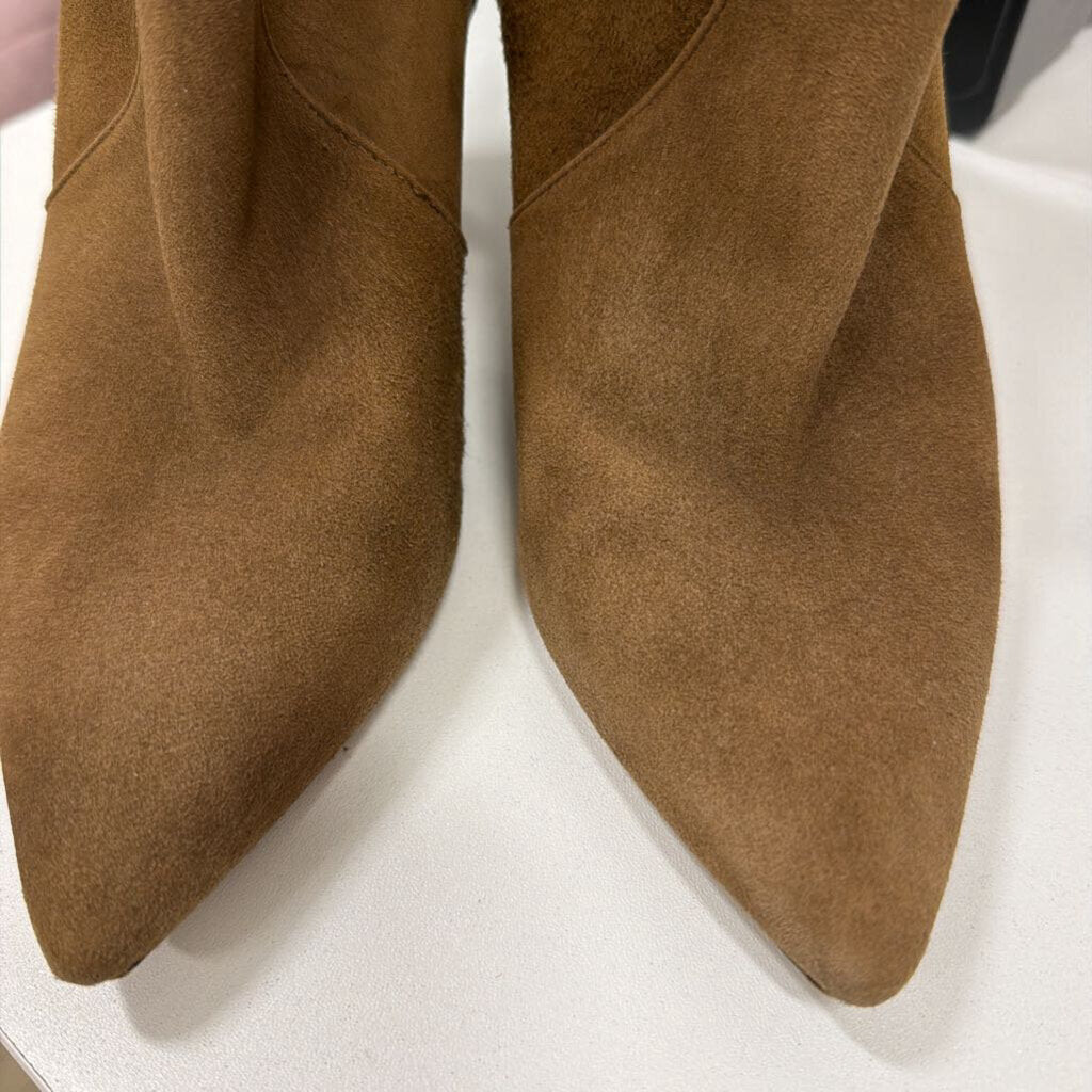 Brown Suede Ankle Boot, 39