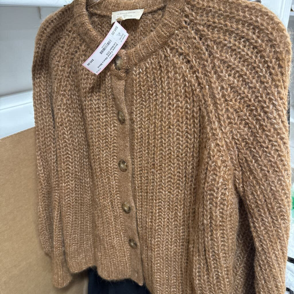 Camel Alpaca Blend Cardigan