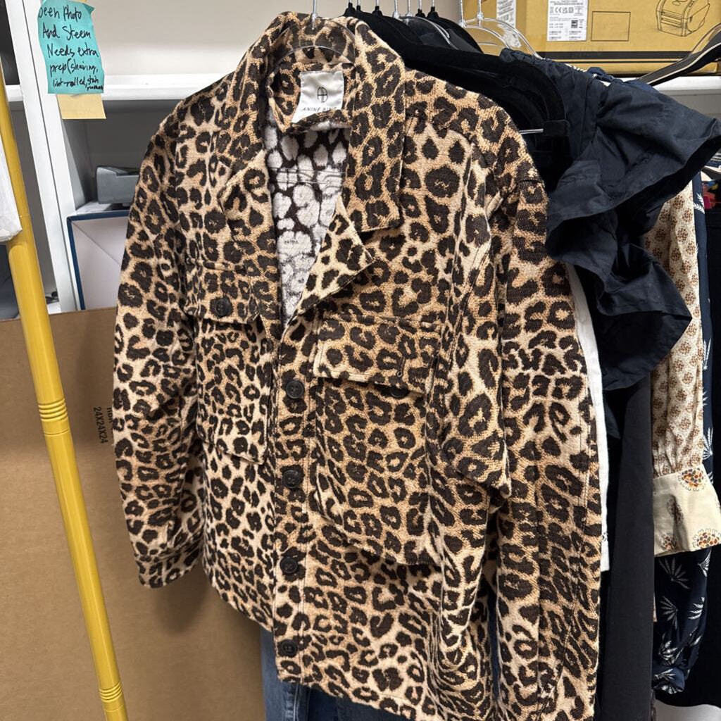 Brown Leopard Print Jacket (495)