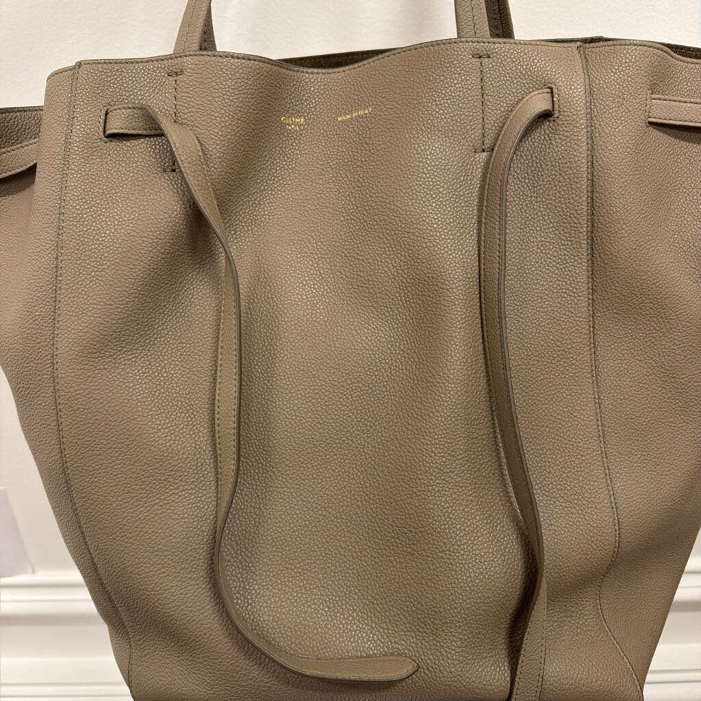 Taupe Leather Cabas Phantom Bag