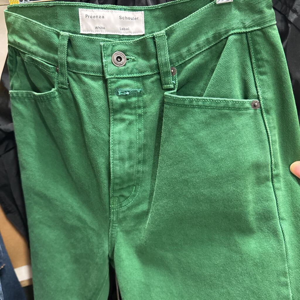 Green Straight Leg Jean