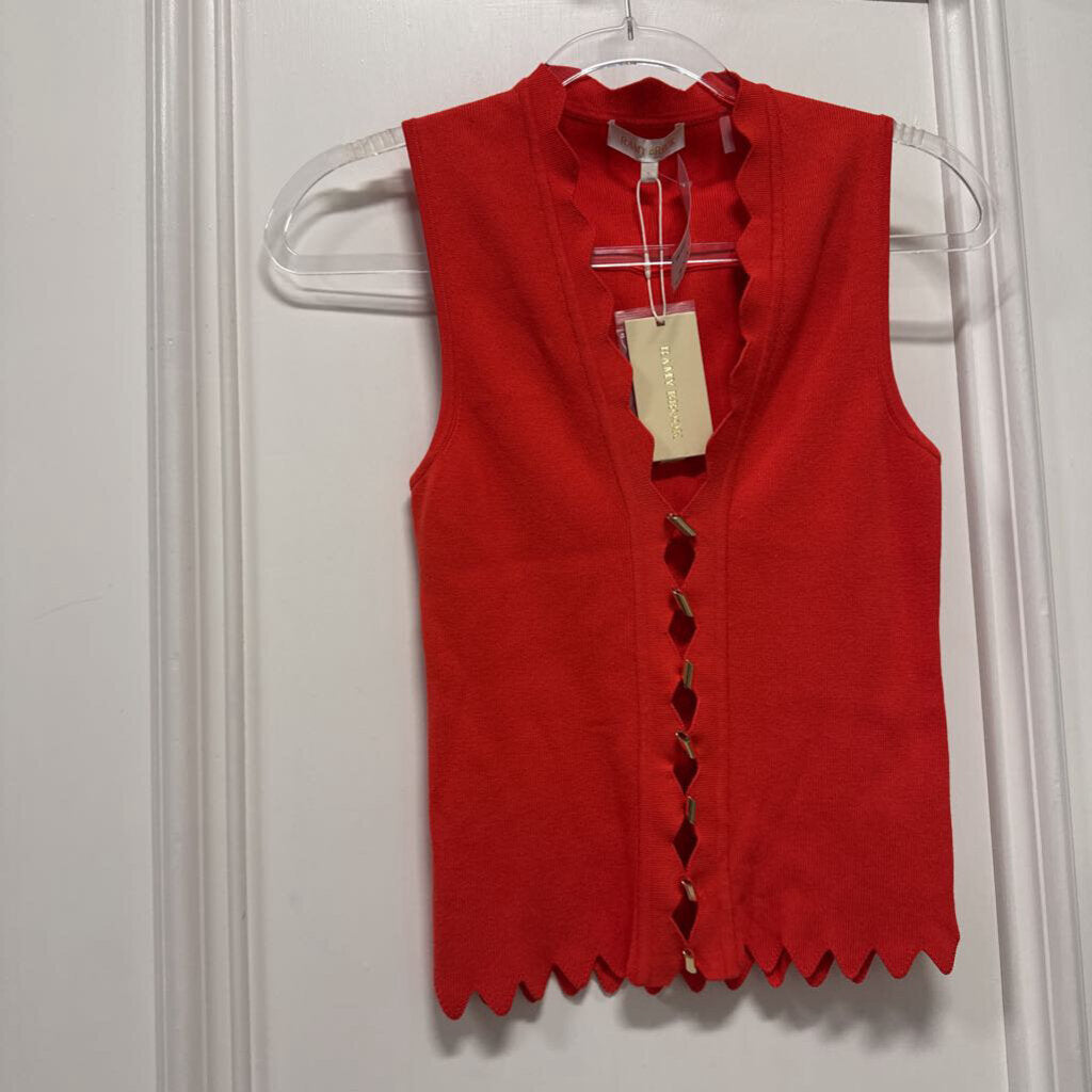 Red Viscose Rib Tank (NWT)