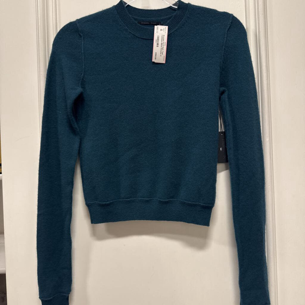 Dark Teal Cashmere Blend Sweater