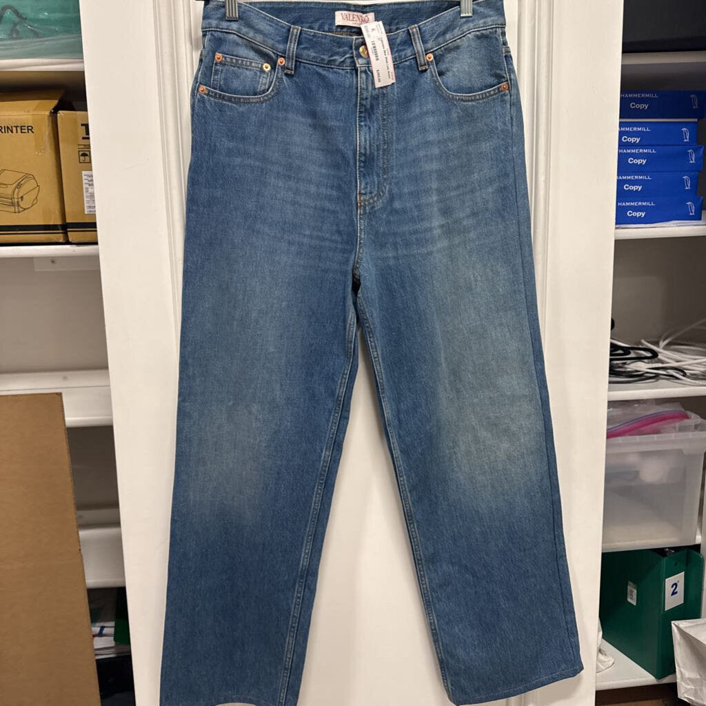 Blue Wide Leg Jeans
