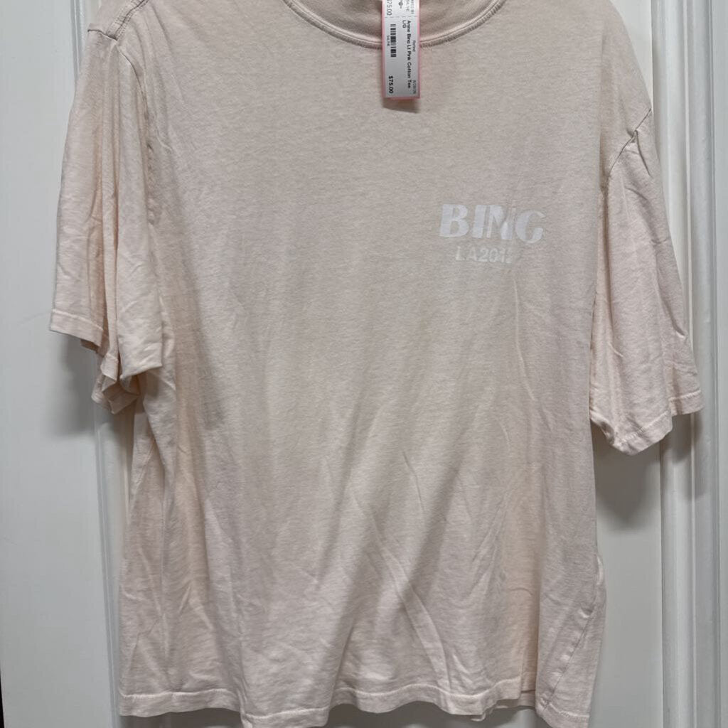Lt Pink Cotton Tee
