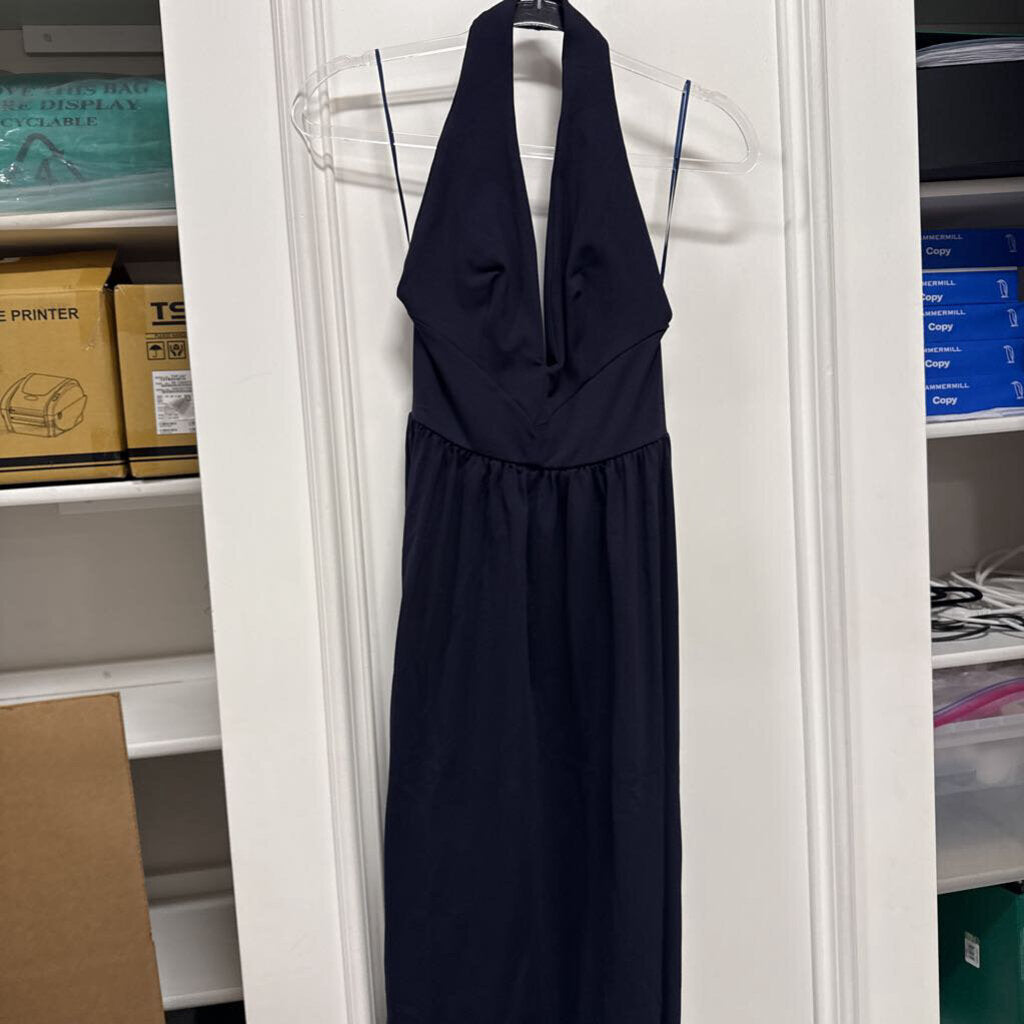 Navy Nylon Maxi Dress (NWT 228)