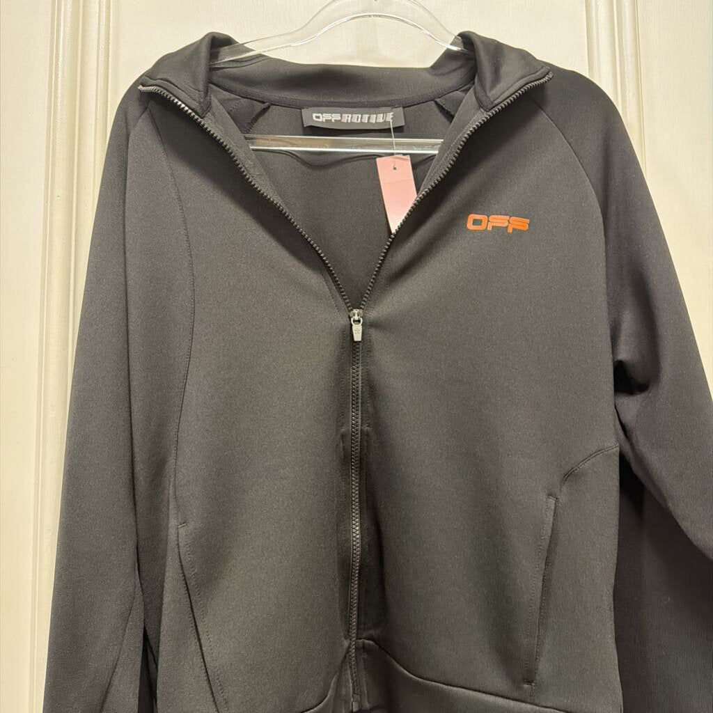 Black Poly Logo Track Jacket