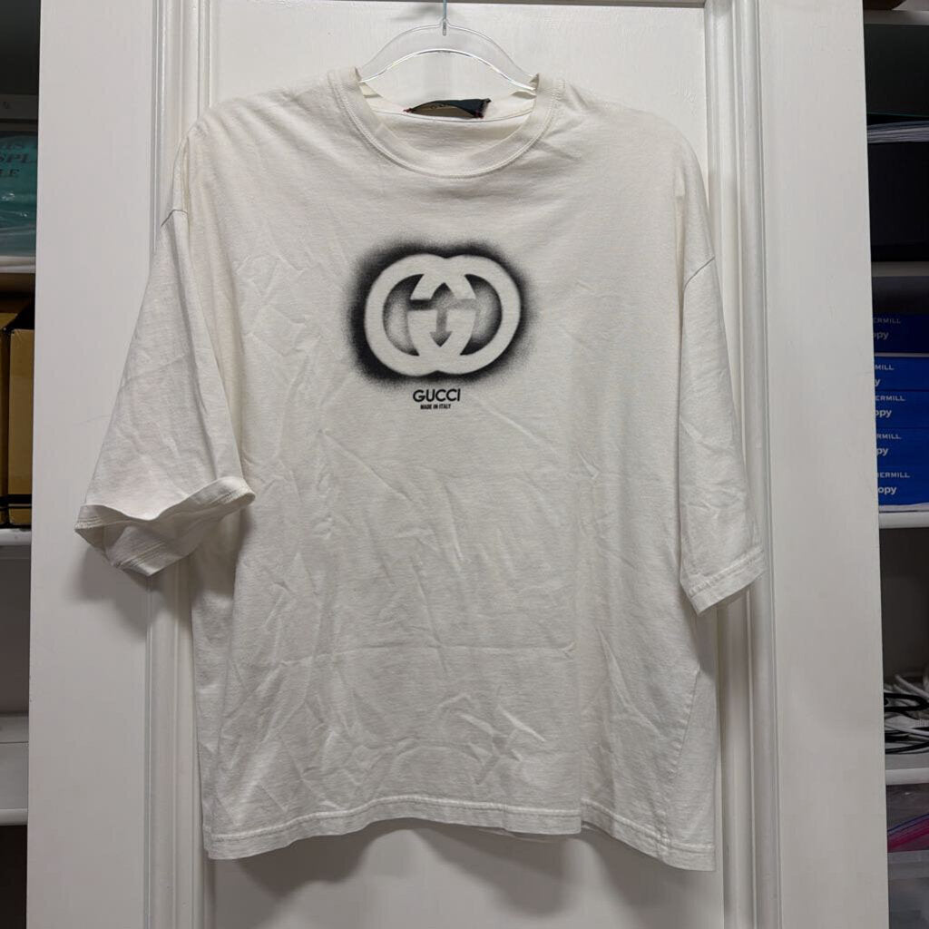 White Cotton Logo Tee