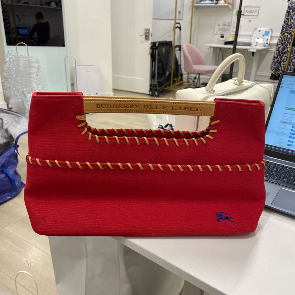 Red Canvas Tote