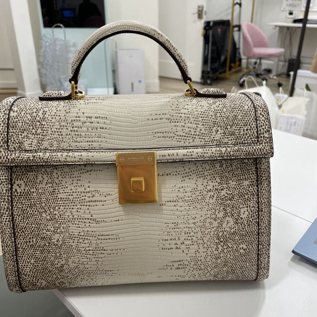 Natural Lizard Effect Paris Midi Top Handle (NEW est 700)