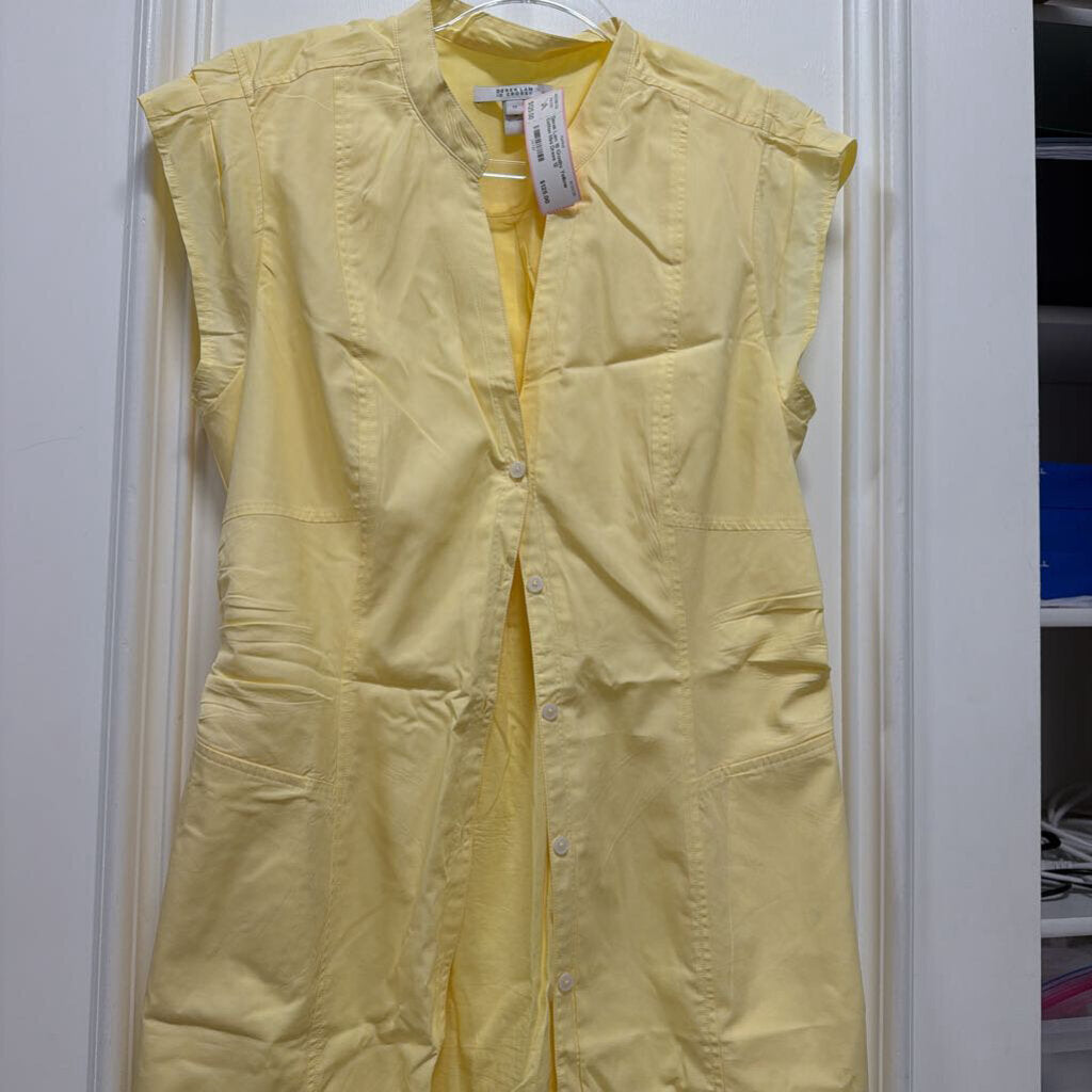 Yellow Cotton Mini Dress