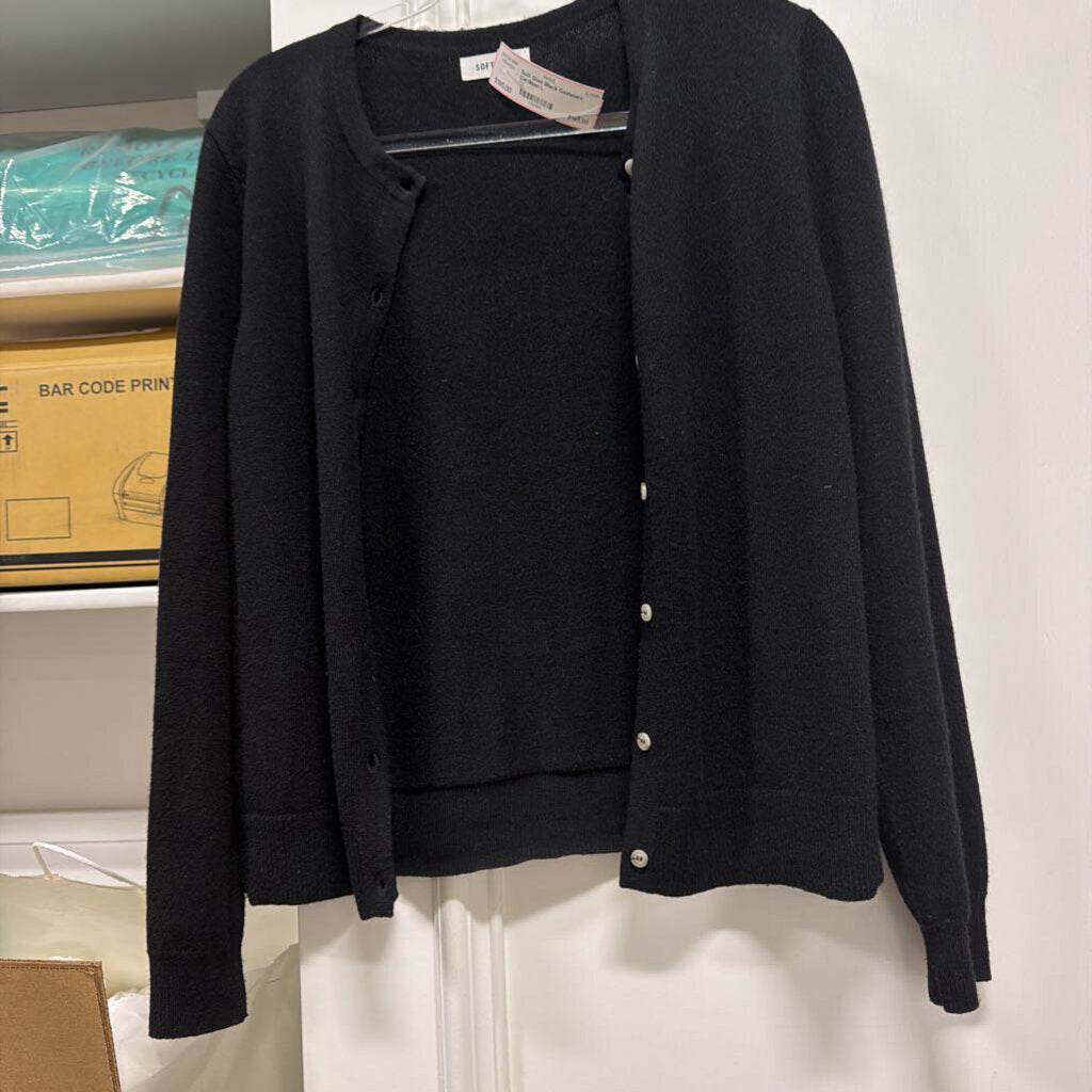 Black Cashmere Cardigan