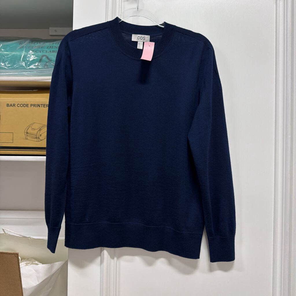 Navy Wool Crewneck