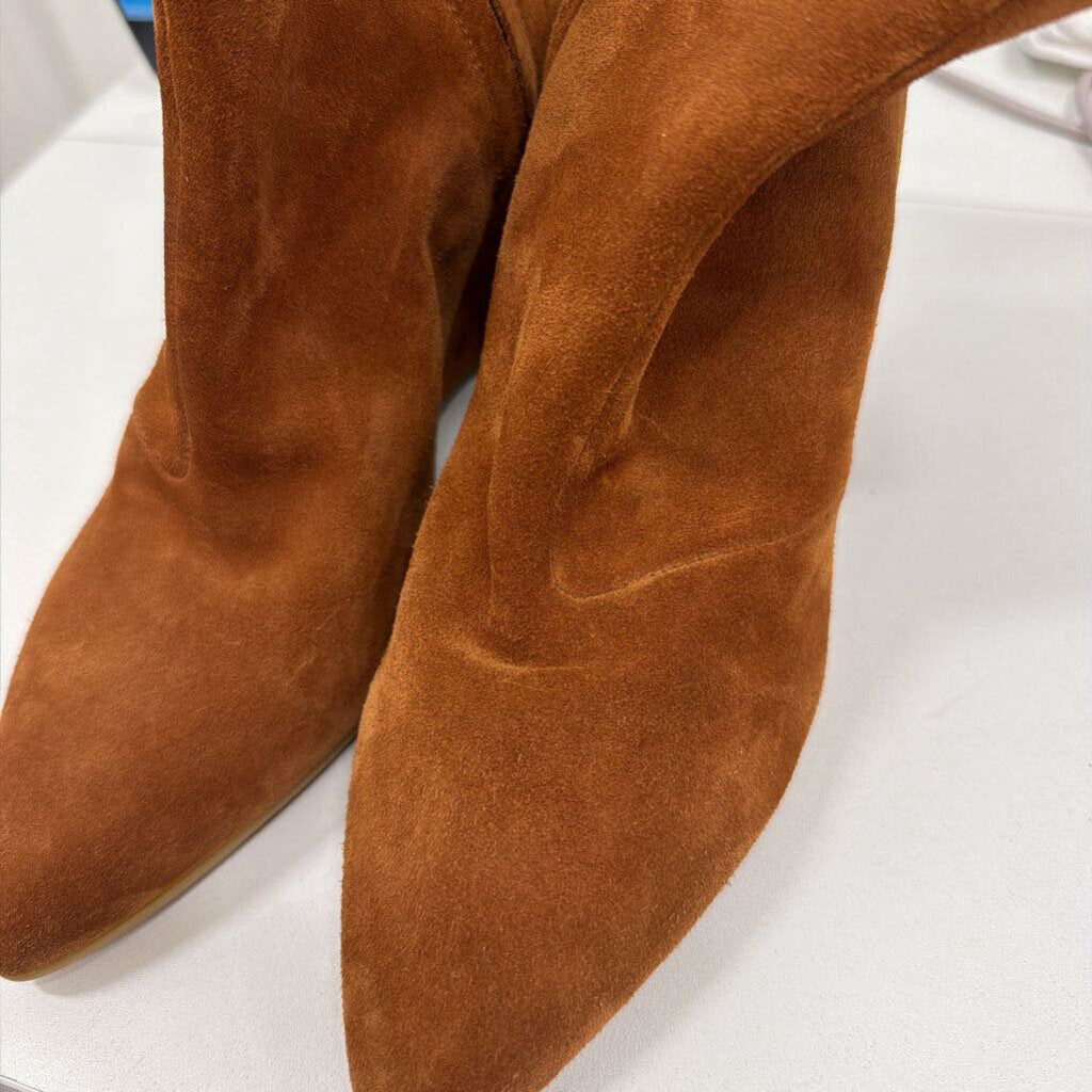 Brown Suede Ankle Boot, 39