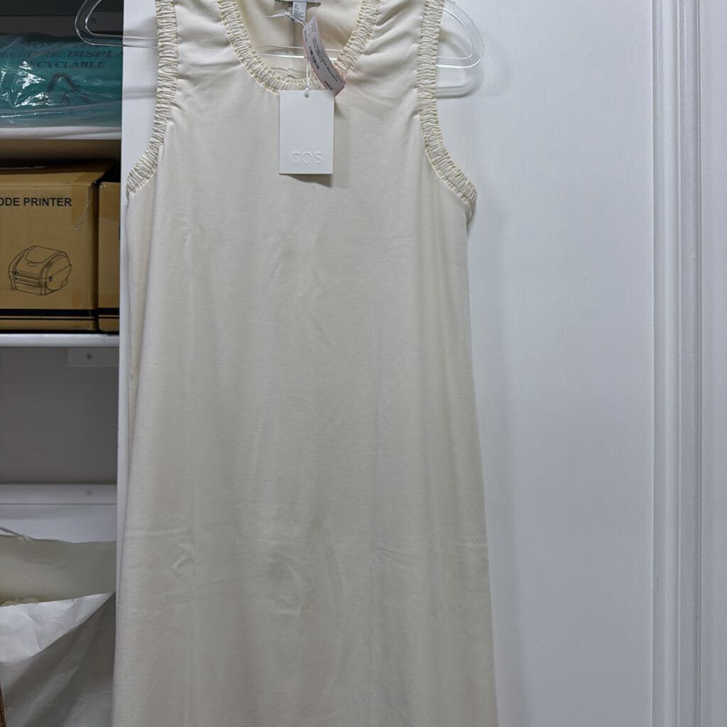 Cream Cotton Sleeveless Dress (NWT)