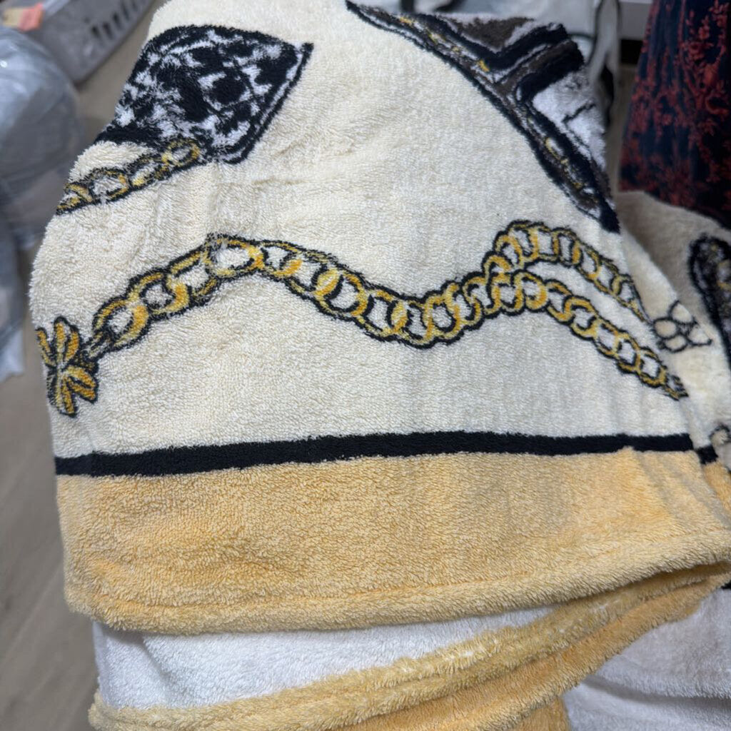 Chanel Beige Print Terry Cotton Beach Towel