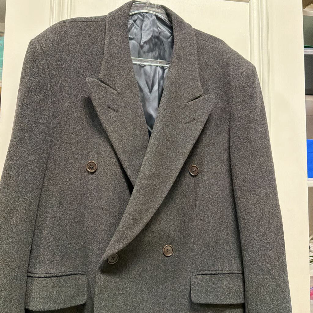 Grey Wool Trench Coat