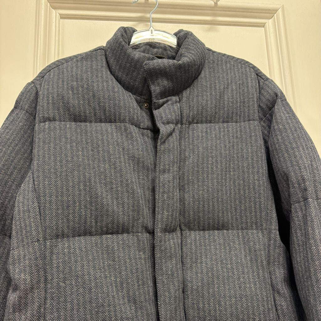 Blue Cotton Blend Puffer Jacket (NWT)