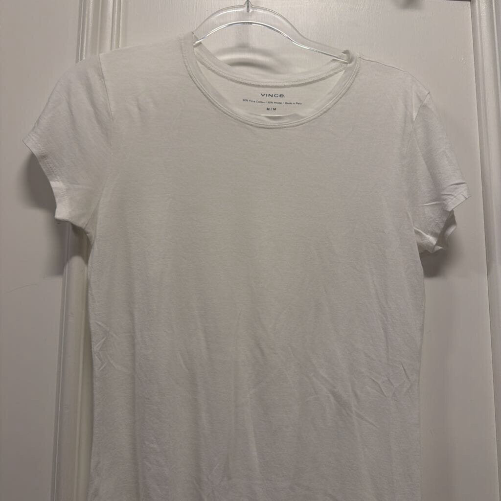 White Cotton/Modal Tee