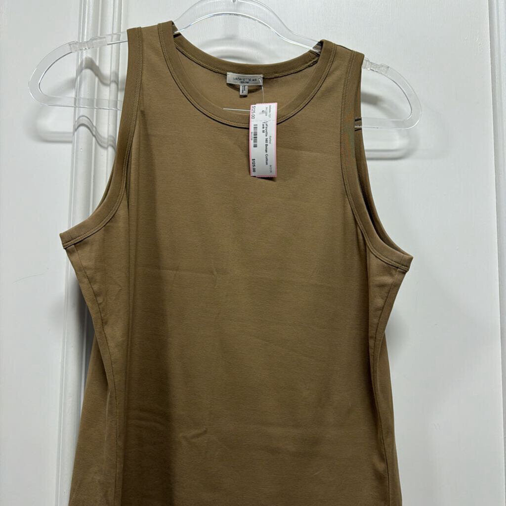 Beige Cotton Tank