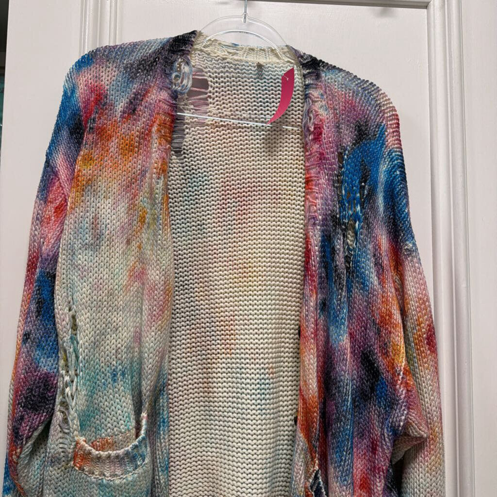 Multicolor Cotton Knit Cardigan