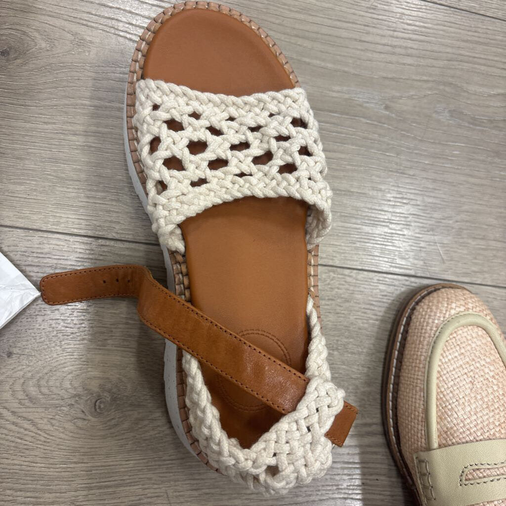 Chloe Brown Rope Platform Sandal