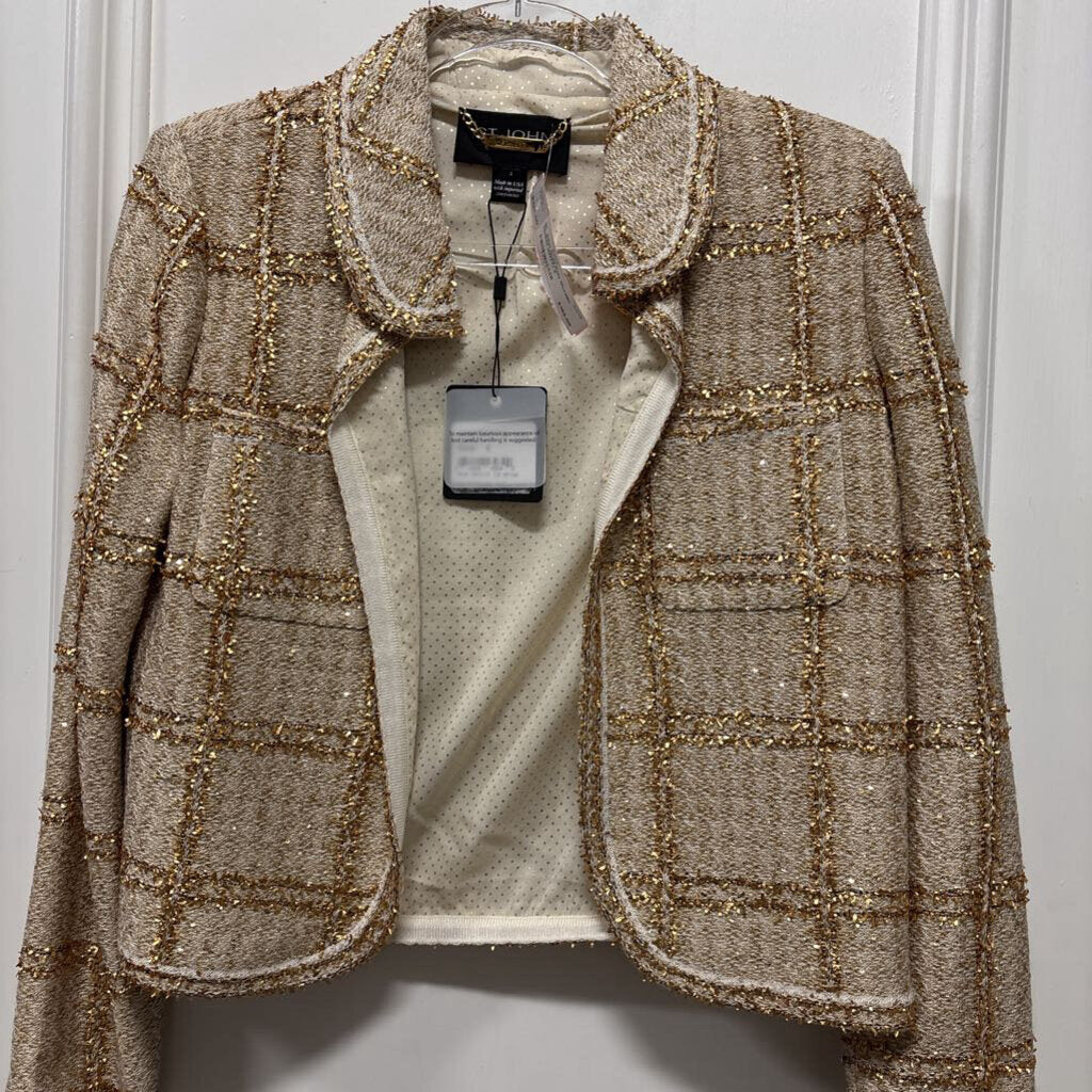 Gold Poly Metallic Jacket (NWT)