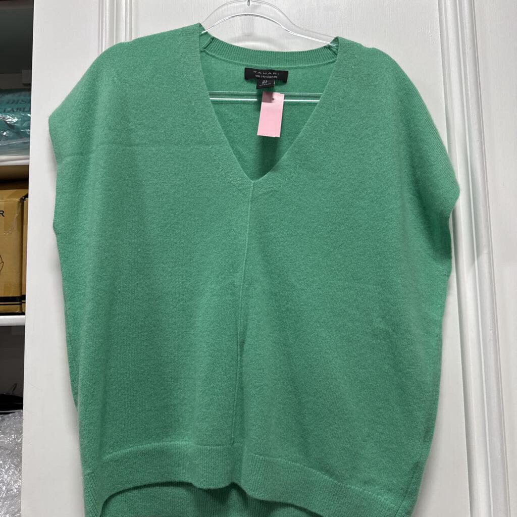 Green Cashmere Sweater Vest