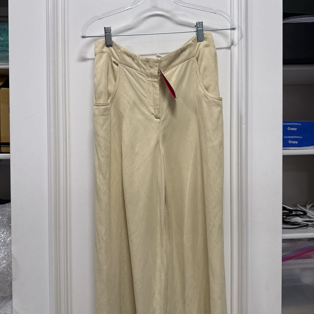 Beige Wide Leg Pant