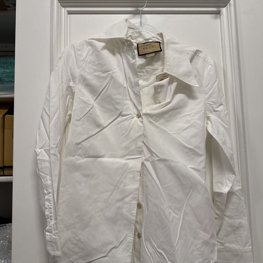 White Cotton Button Down Shirt