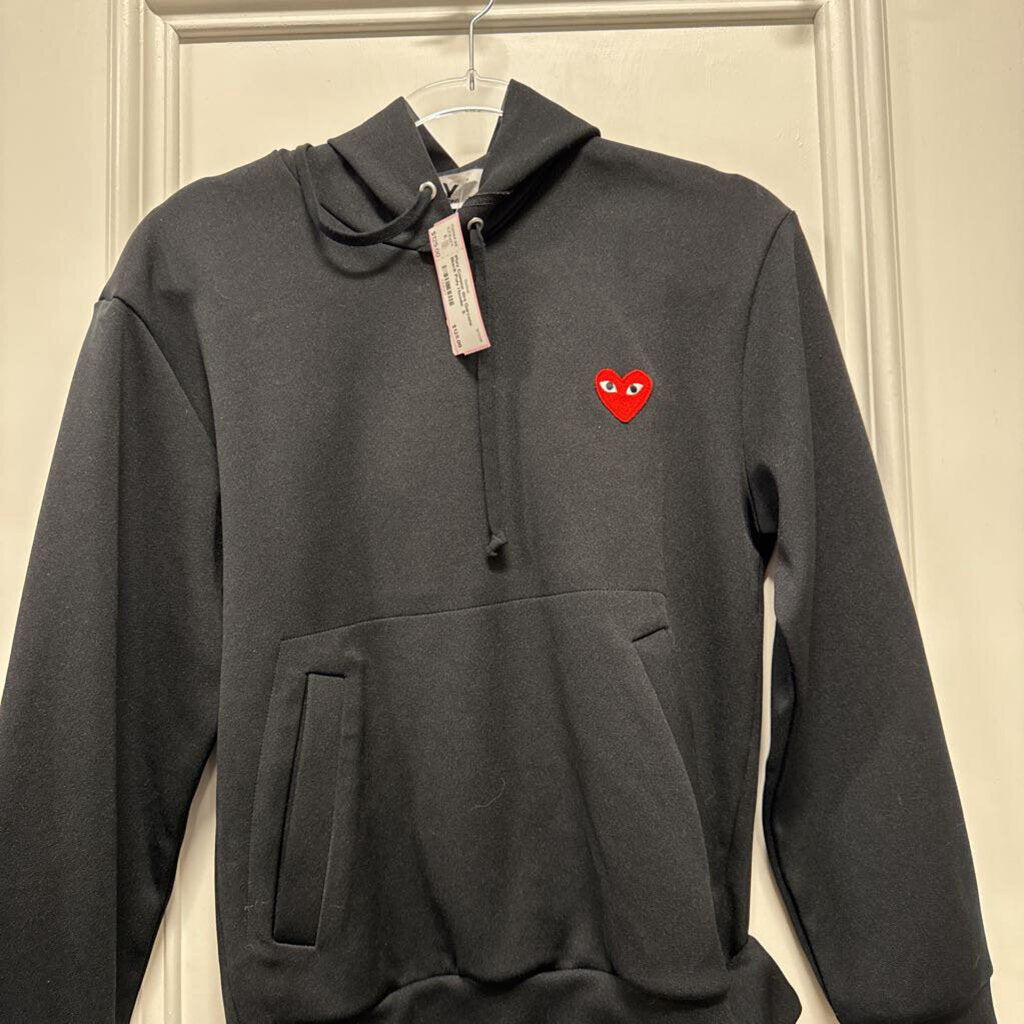 Black Poly Hoodie