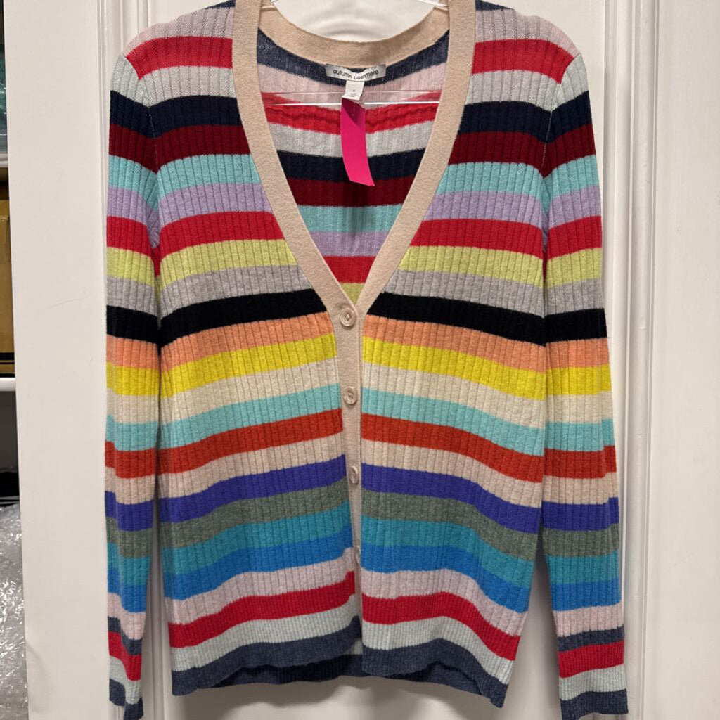 Multicolor Cashmere Striped Cardigan