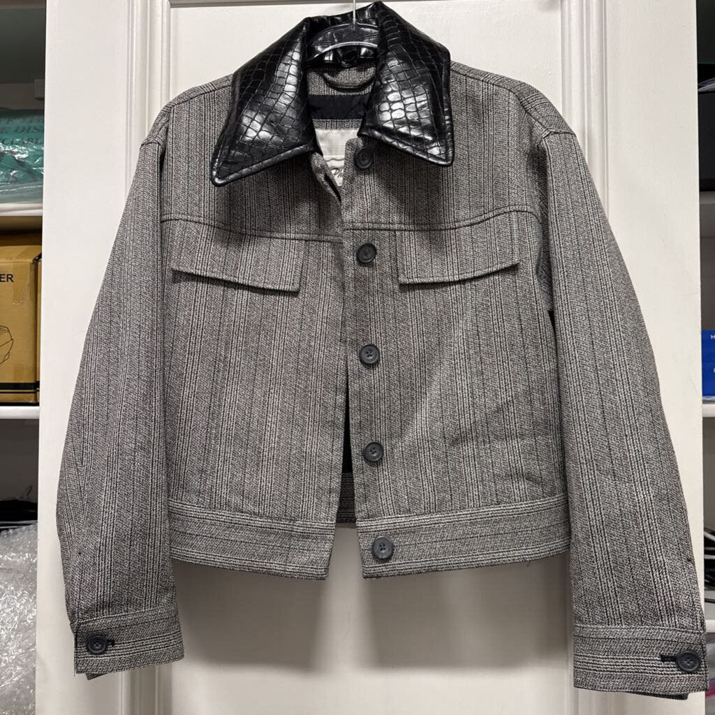 Grey Wool/Cotton Tweed Jacket (NWT 850)