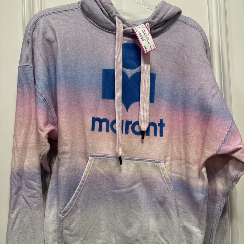 Purple/Blue Cotton Logo Hoodie