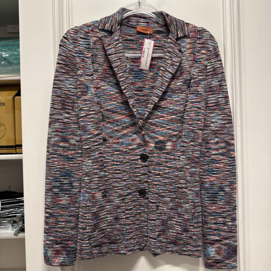 Multicolor Knit Blazer