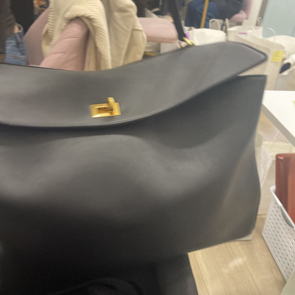 Black Leather Rodeo Bag(4590) (Balenciaga)