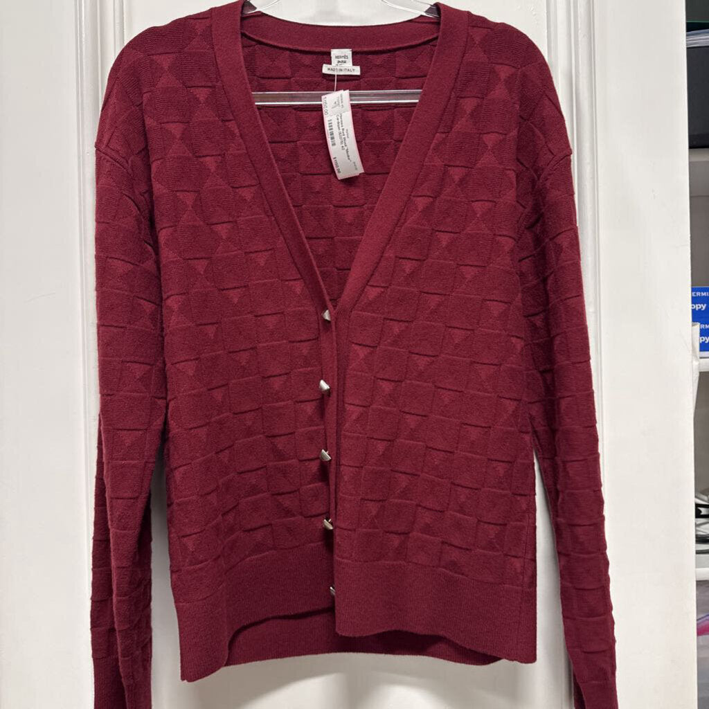 Red Wool "Medor" Cardigan ($2275)