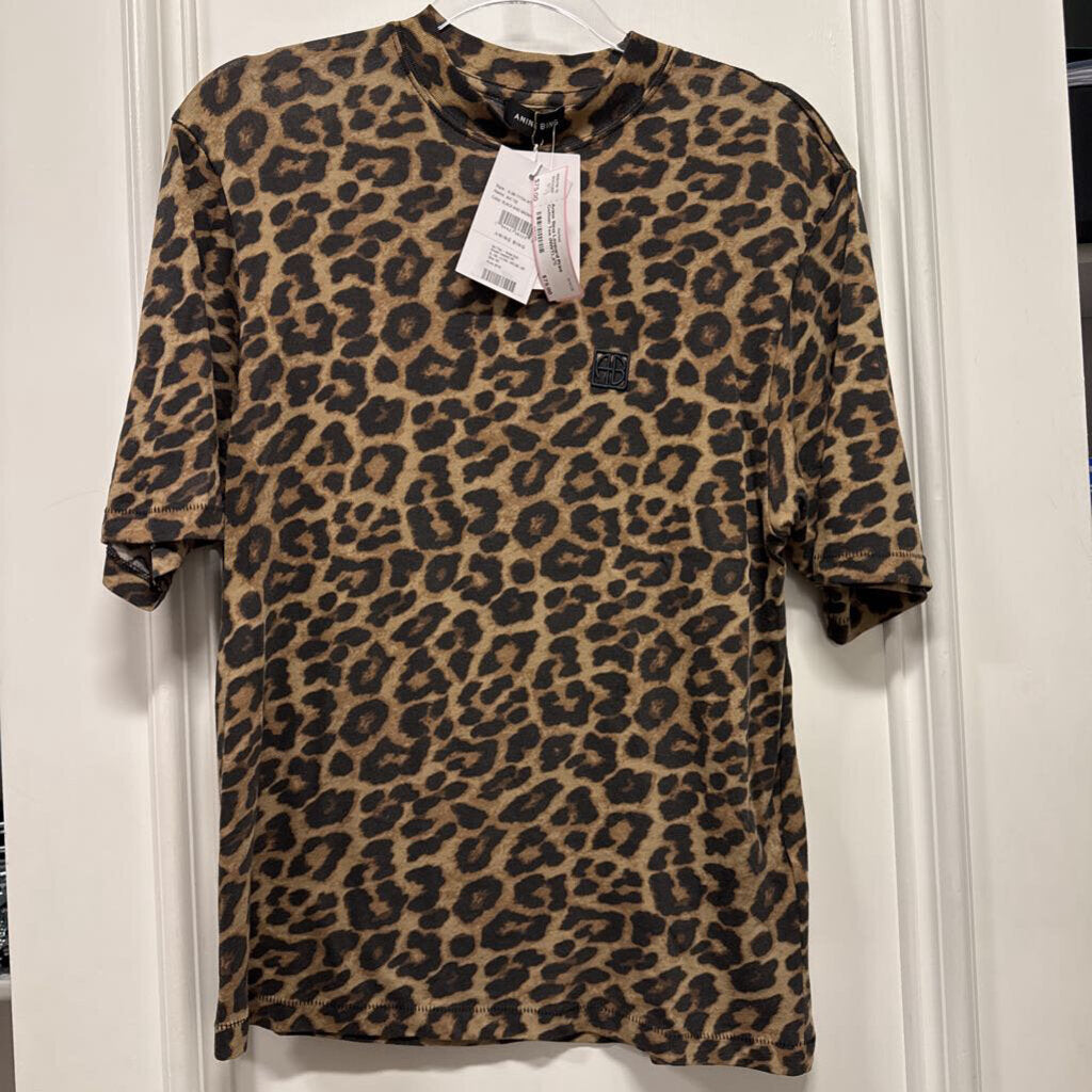 Leopard Print Cotton Tee (NWT)
