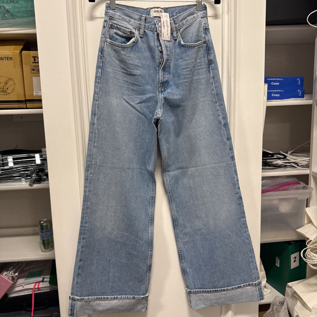 Medium Wash Wide Leg Jean