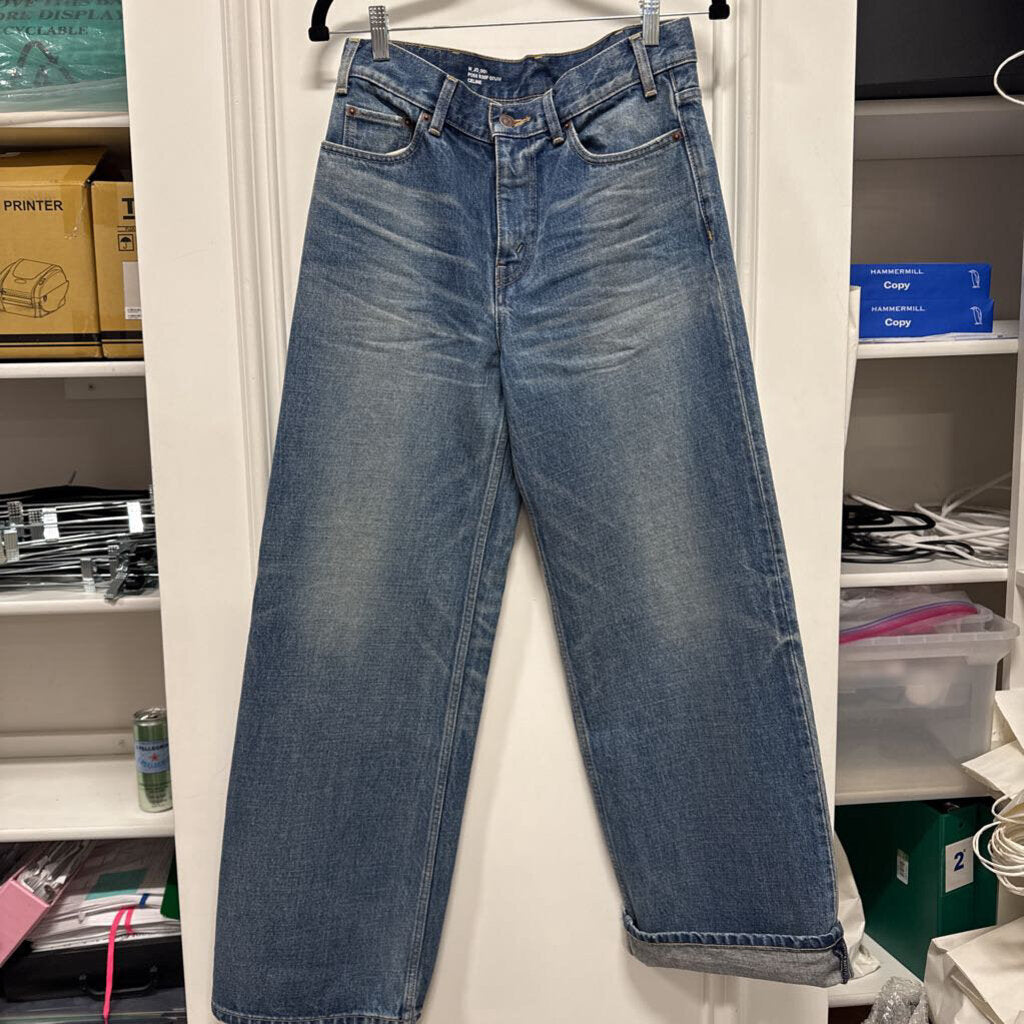 Blue Wide Leg Jeans