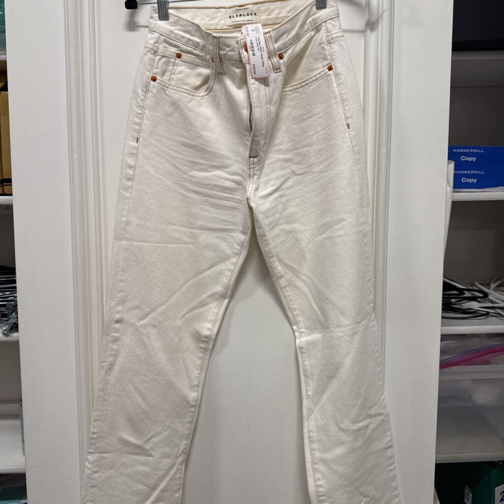 White Denim Wide Leg Jean
