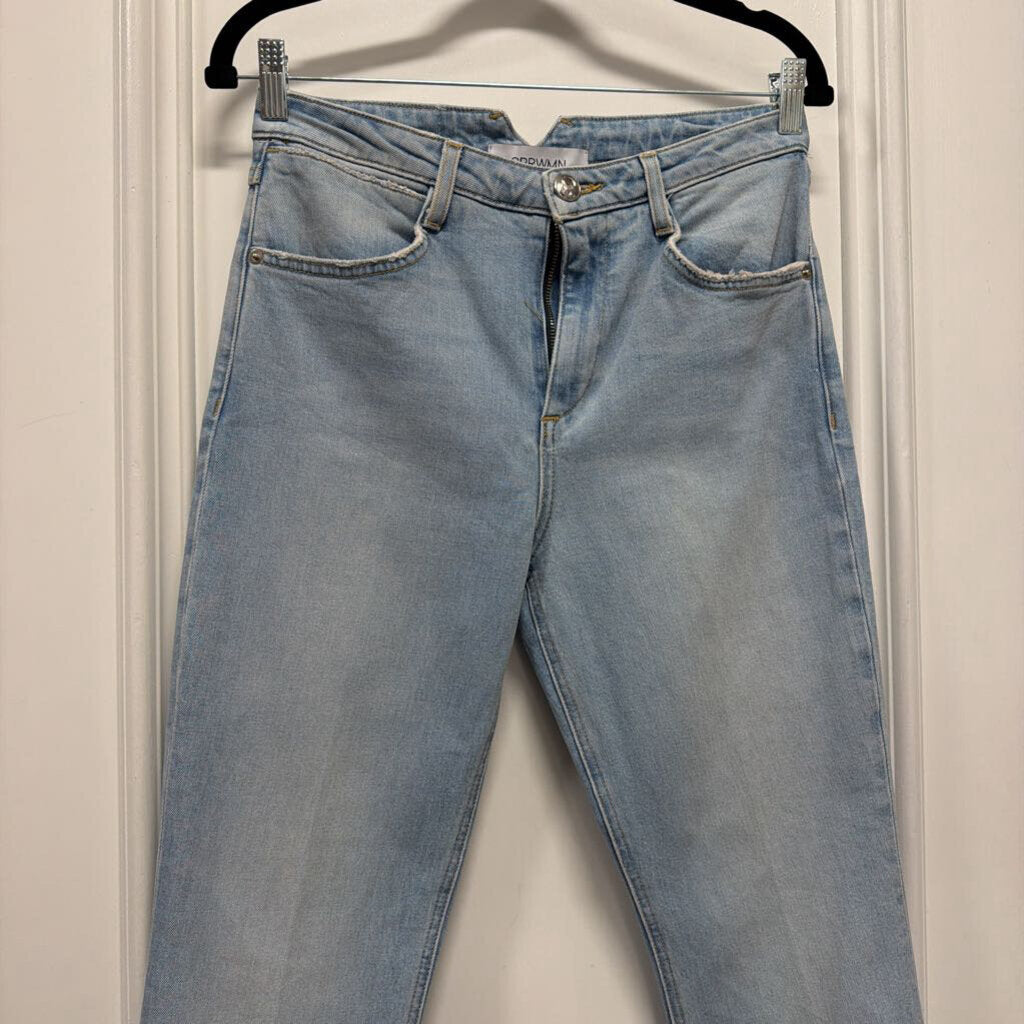 Light Wash Straight Leg Jean