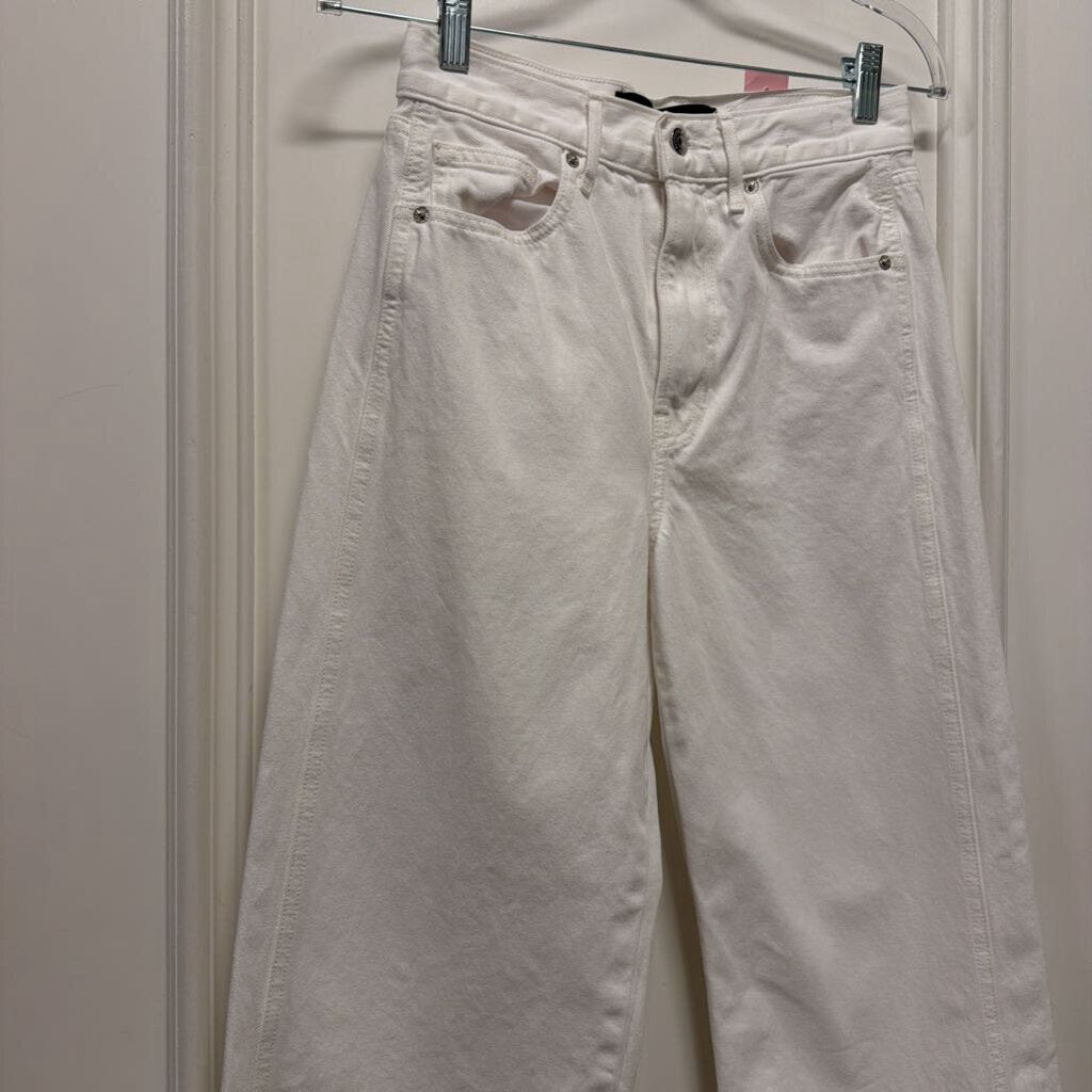 White Straight Leg Jean