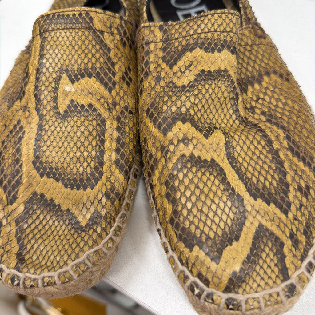 Loewe Brown Snakeskin Espadrilles