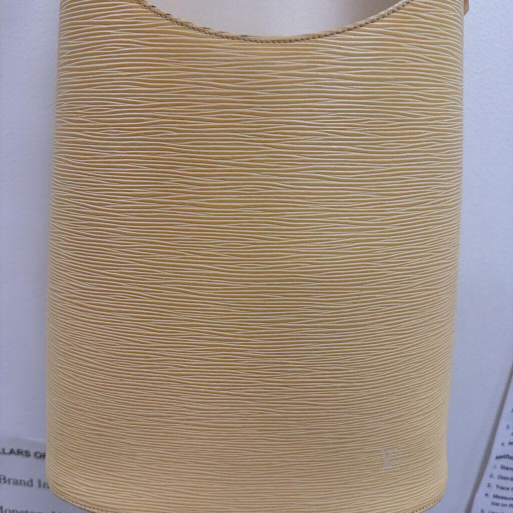 Butter Yellow Epi Leather Verseau Shoulder Bag