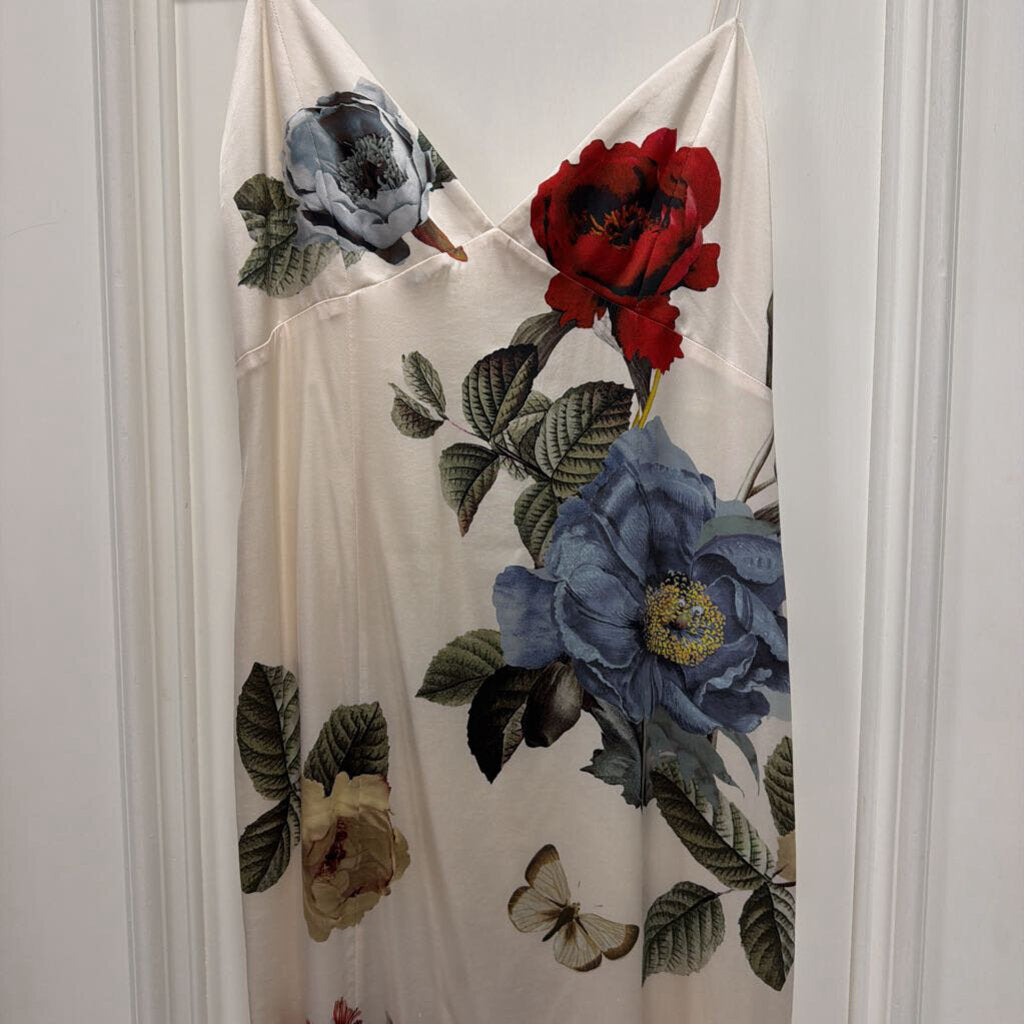Cream/Floral Midi Dress (NWT)