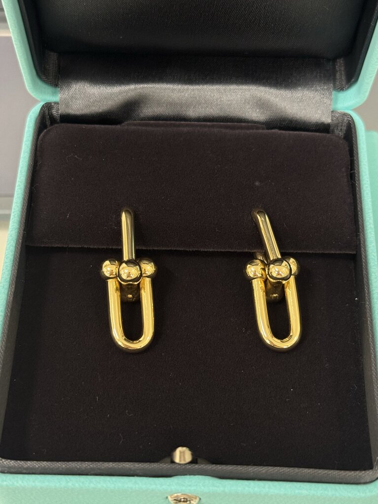 18k Yellow Gold HardWear Large Link Earrings (full set)