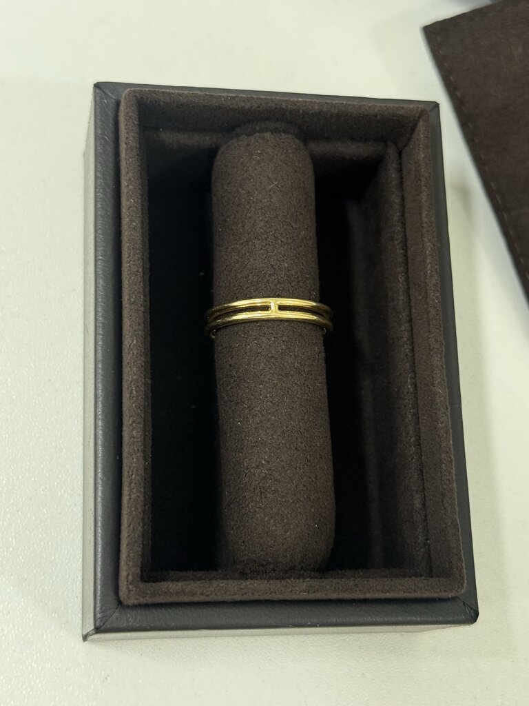 18k Yellow Gold Ariane Wedding Band (full set)