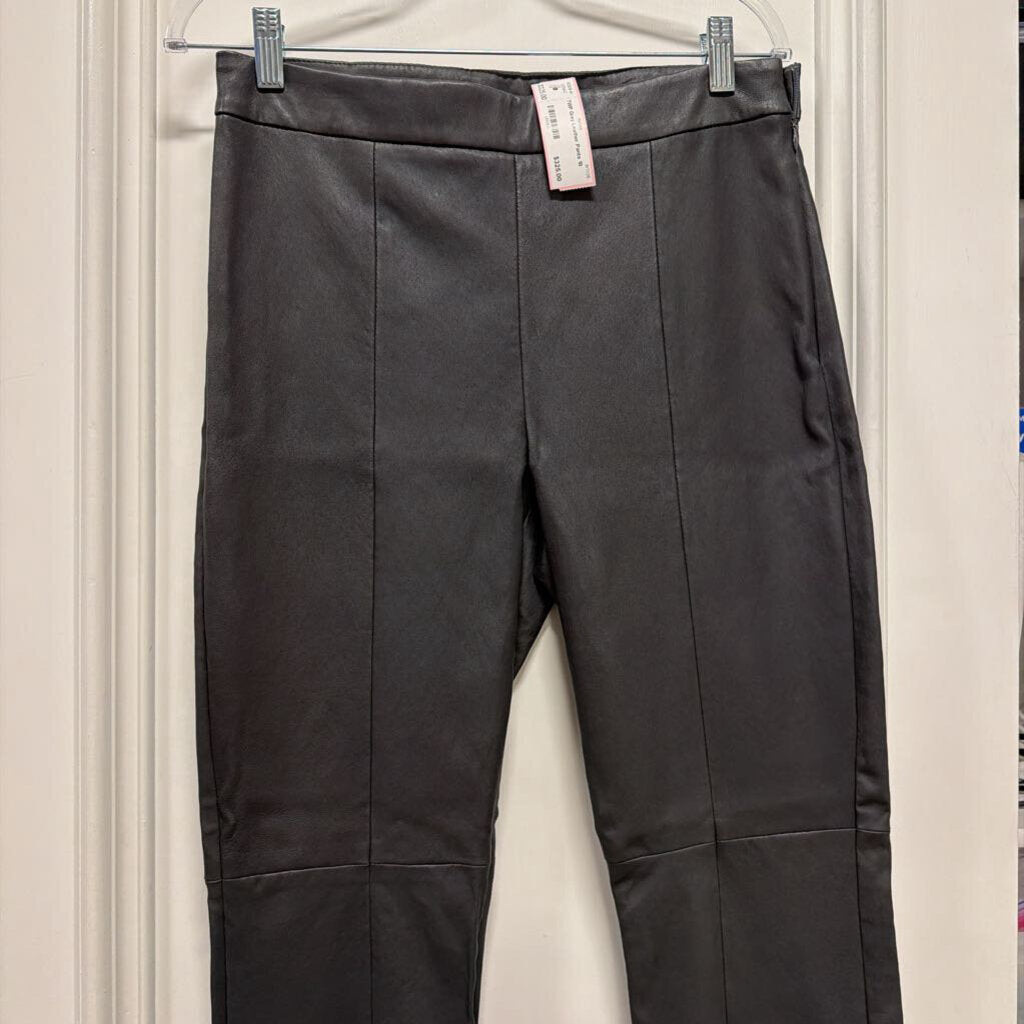 Grey Leather Pants